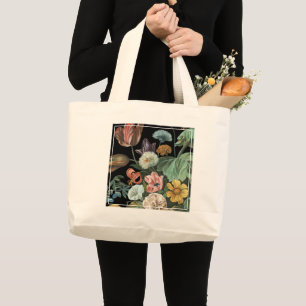 Bolsa Tote Grande Barroco Floral - Buquê das Flores
