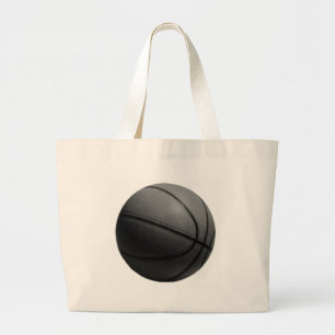 Bolsa Tote Grande Basquete preto e branco
