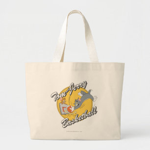 Bolsa Tote Grande Basquetebol 2 de Tom e de Jerry