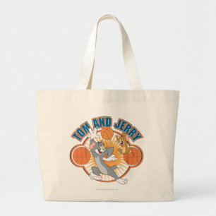 Bolsa Tote Grande Basquetebol 4 de Tom e de Jerry
