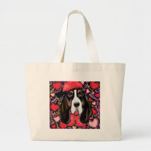 Bolsa Tote Grande Basset Hound