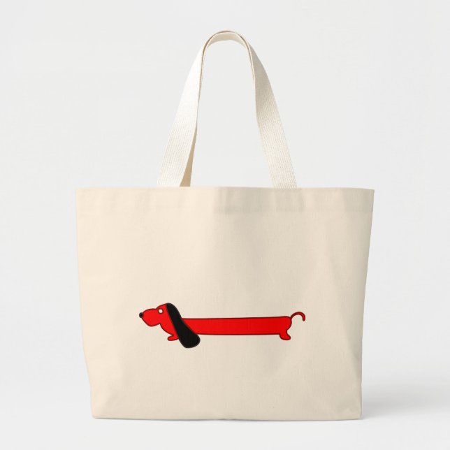 BOLSA TOTE GRANDE BASSET HOUND (Frente)