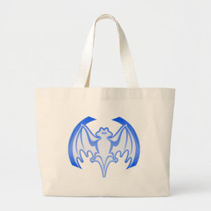 Bolsa Tote Grande Bat Blue Inv The MUSEUM Zazzle Gifts