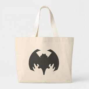 Bolsa Tote Grande Bat Cinza The MUSEUM Zazzle Gifts