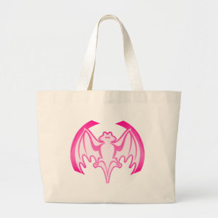 Bolsa Tote Grande Bat Magenta Inv The MUSEUM Zazzle Gifts