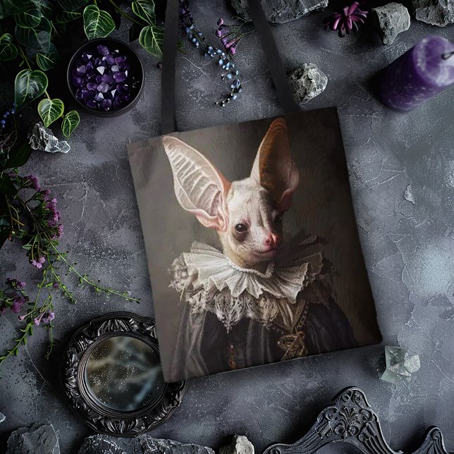 Bolsa Tote Grande Bat no Vestuário Barroco (Criador carregado)