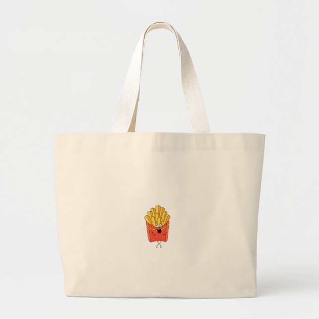 Bolsa Tote Grande Batatas fritas temáticas (Frente)