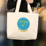 Bolsa Tote Grande Be a nonconformist Cute Motivational Ducks<br><div class="desc">Add a splash of positivity to your day with these cheerful swimming ducks paired with an uplifting message. Featuring charming ducks gliding across the water alongside encouraging words, this design combines calming nature imagery with feel-good inspiration — perfect for brightening someone’s mood or adding a little motivation to everyday life....</div>