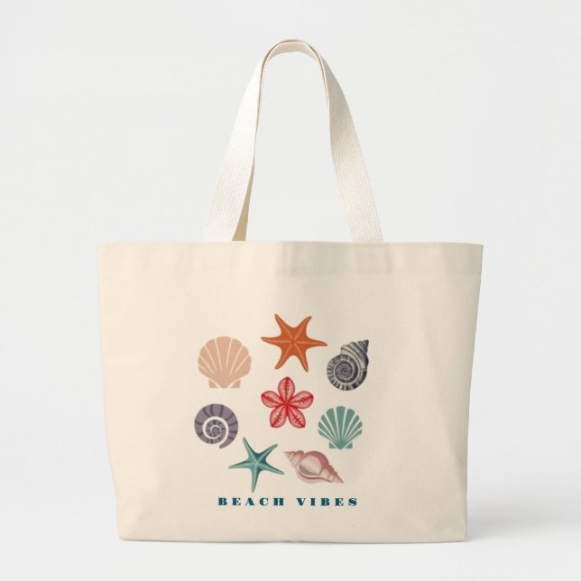 Bolsa Tote Grande Beach Vibes (Frente)