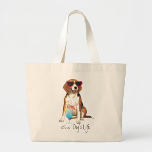 Bolsa Tote Grande Beagle Verão