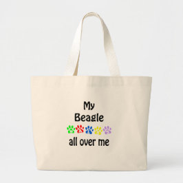 Bolsa Tote Grande Beagle Walks Design
