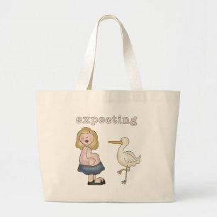 Bolsa Tote Grande Bebê esperado - Camisetas e presentes