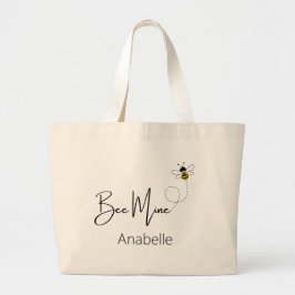 Bolsa Tote Grande Bebê Mina - Bela Fofa de Dia Valentim Personalizad