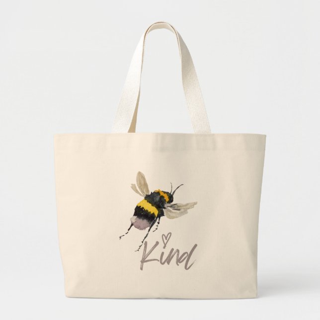 Bolsa Tote Grande Bee Kind (Frente)