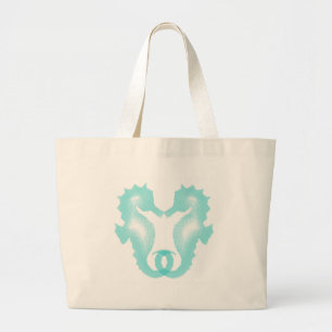 Bolsa Tote Grande Beijo do cavalo marinho