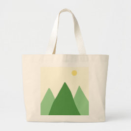 Bolsa Tote Grande bela pintura paisagística