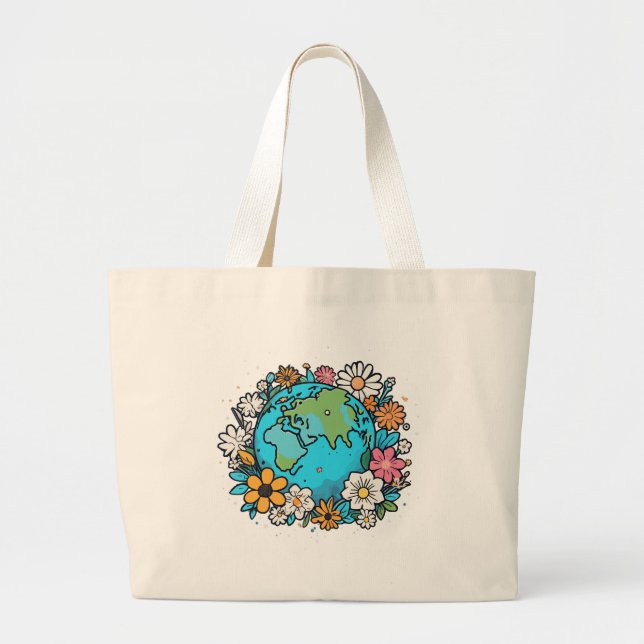 Bolsa Tote Grande Beleza da Terra (Frente)
