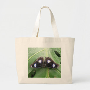 Bolsa Tote Grande Belo Saco de Tota de Borboleta Azul