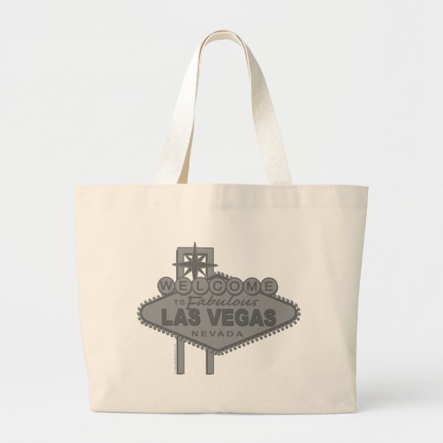 Bolsa Tote Grande Bem-vindo a Las Vegas Fabulosa (Frente)