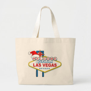 Bolsa Tote Grande Bem-vindo ao fabuloso Natal de Las Vegas