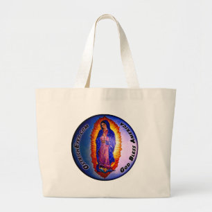 Bolsa Tote Grande Bênção da senhora Guadalupe