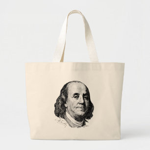 Bolsa Tote Grande Benjamin Franklin