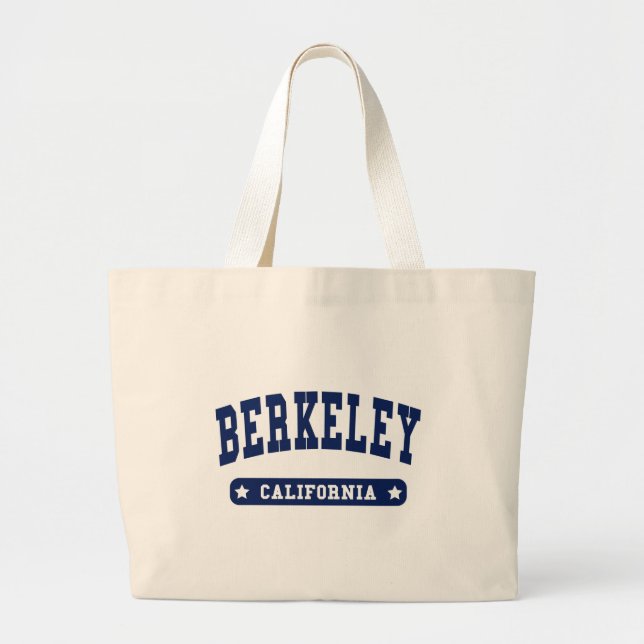 Bolsa Tote Grande Berkeley California College Style t shirts (Frente)