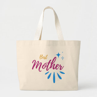 Bolsa Tote Grande Best Mother Large Tote Bag