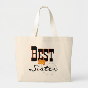 Bolsa Tote Grande Best Sister T-shirts e presentes