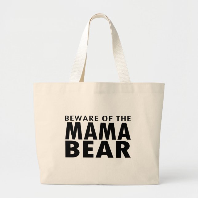 Bolsa Tote Grande Beware do Mama Carregamento (Frente)