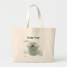 Bolsa Tote Grande Bichon Frise History; Tudo Sobre Bichon Frise