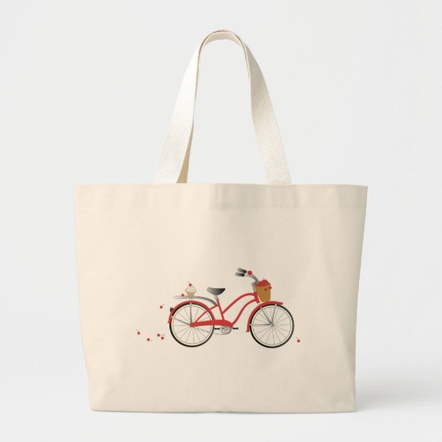 Bolsa Tote Grande Bicicleta Chery Cherry (Frente)
