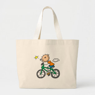 Bolsa Tote Grande Bicicleta da equitação do menino da vara