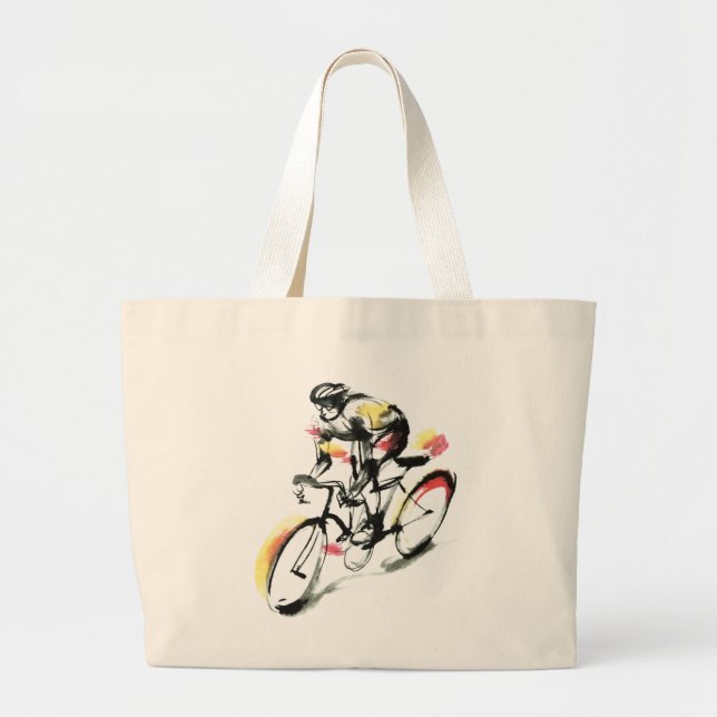 Bolsa Tote Grande Bicicleta de estrada (Frente)