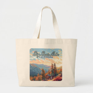 Bolsa Tote Grande Big Bear Lake California San Bernardino Vintage