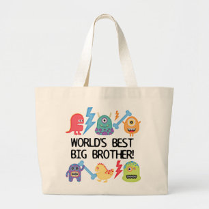 Bolsa Tote Grande Big brother do mundo dos monstro o melhor