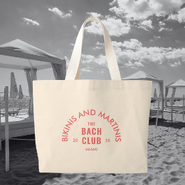 Bolsa Tote Grande Bikinis E Martinis, O Costume Do Bach Club
