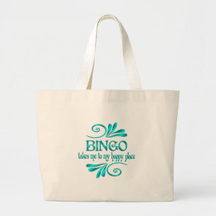 Bolsa Tote Grande Bingo Happy Place