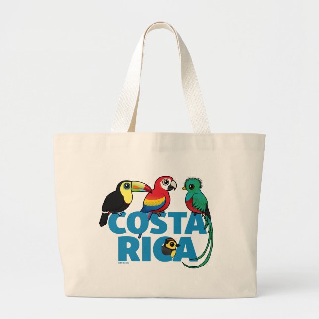 Bolsa Tote Grande Birdorable Costa Rica (Frente)