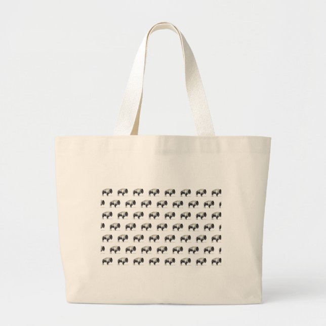 Bolsa Tote Grande Bisão Americano (Frente)