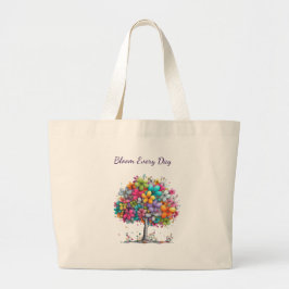 Bolsa Tote Grande Bloom Every Day Floral Tree 
