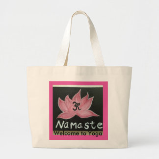Bolsa Tote Grande Boa vinda de Namaste à ioga