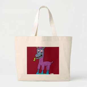 Bolsa Tote Grande Bobo Lama Monster