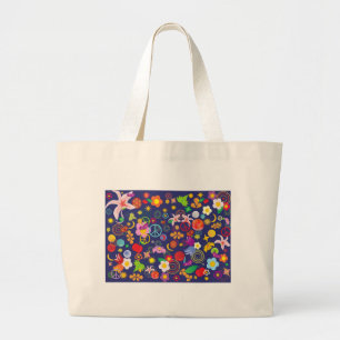 Bolsa Tote Grande Boho floral