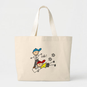 Bolsa Tote Grande Bola de Beisebol Saco de Segurança