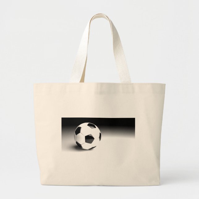 Bolsa Tote Grande Bola de futebol (Frente)