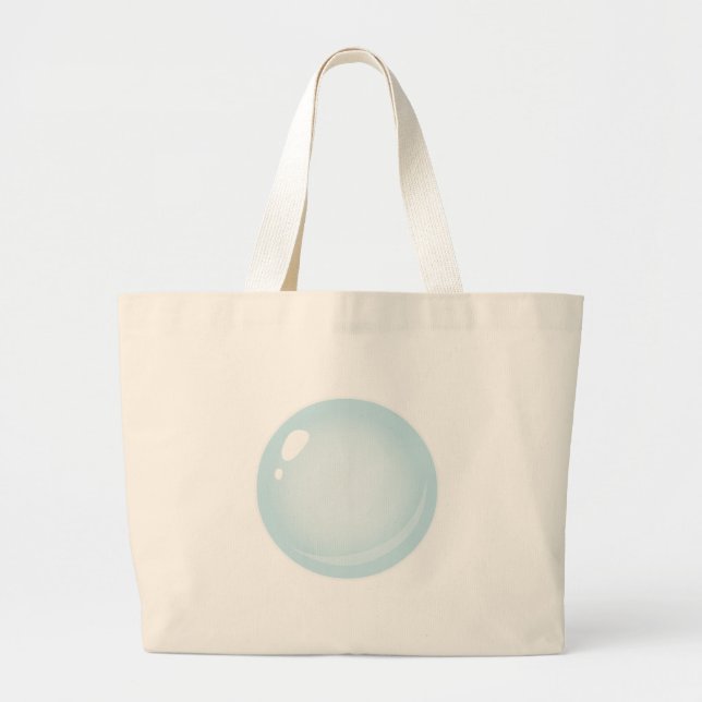 Bolsa Tote Grande Bolha simples de Comida com falha (Frente)