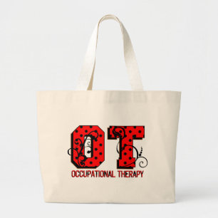 Bolsa Tote Grande Bolinhas vermelhas e pretas