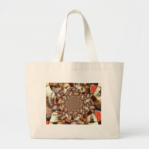 Bolsa Tote Grande Bolos e Sobremesas Bonitos