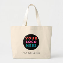 Bolsa de Algodão Personalizada Grande com Logotipo